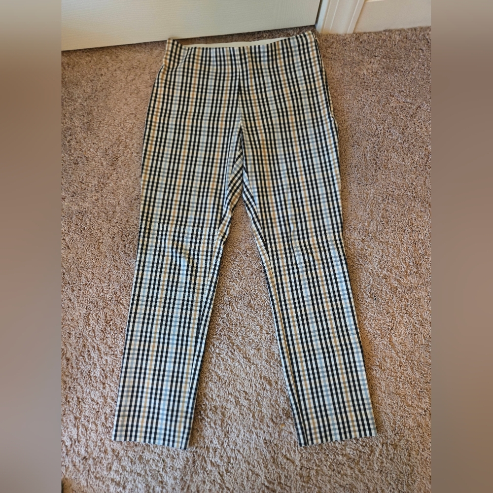 a new day Black, Mustard, Blue and White Dress Pants with Classic Plaid